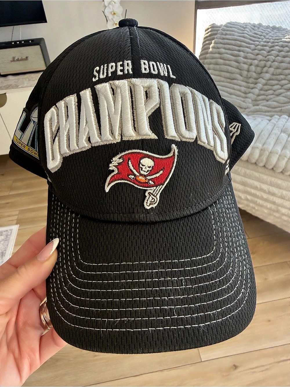 Super Bowl LIV Champions Tampa Bay Buccaneers Cap Black